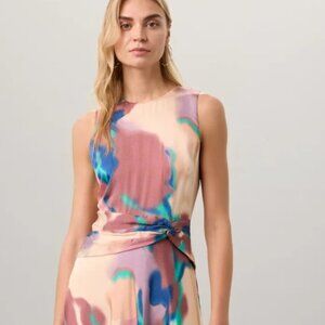 Tanya Taylor Cool Rose Christine Dress Size 14 MSRP $595